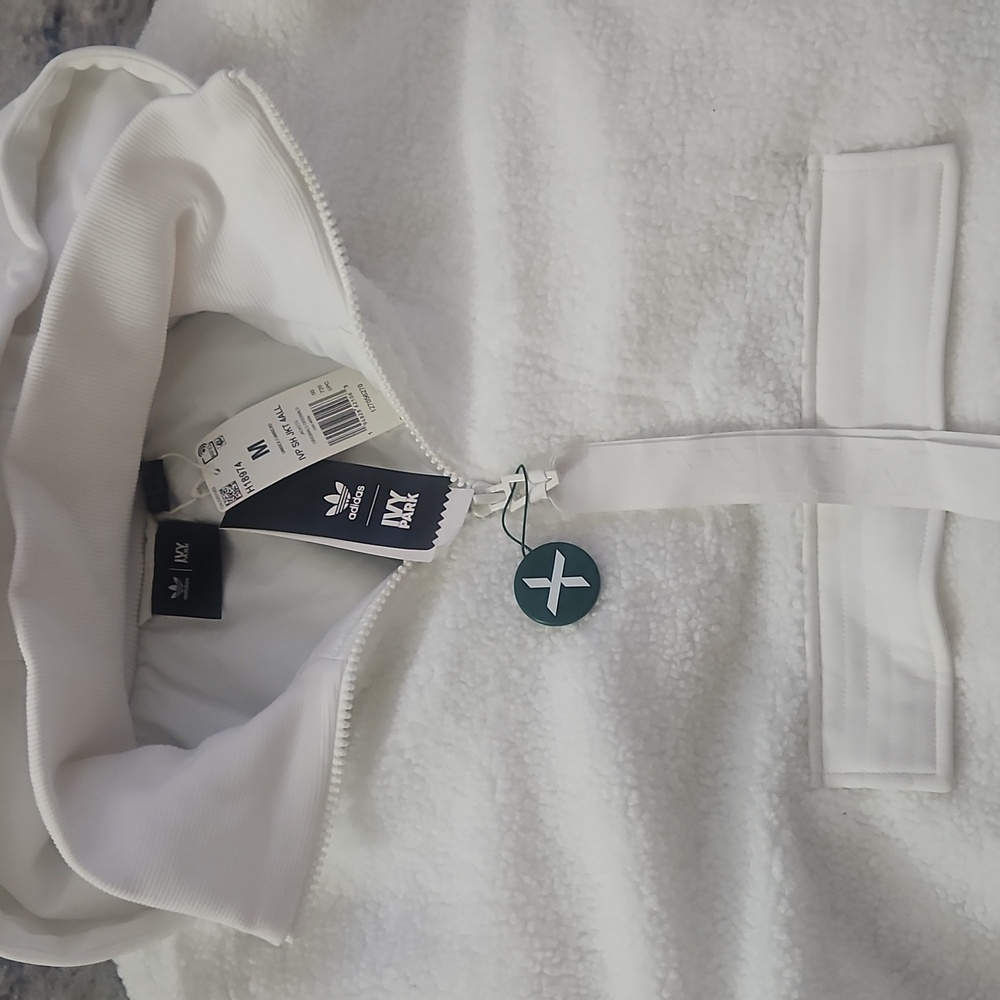 White Ivy Park 1/2 Zip Sherpa Unisex - M - Picture 8 of 10